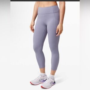 Lululemon Women’s Time To Sweat Crop 23" In Peri Purple Size‎ 12